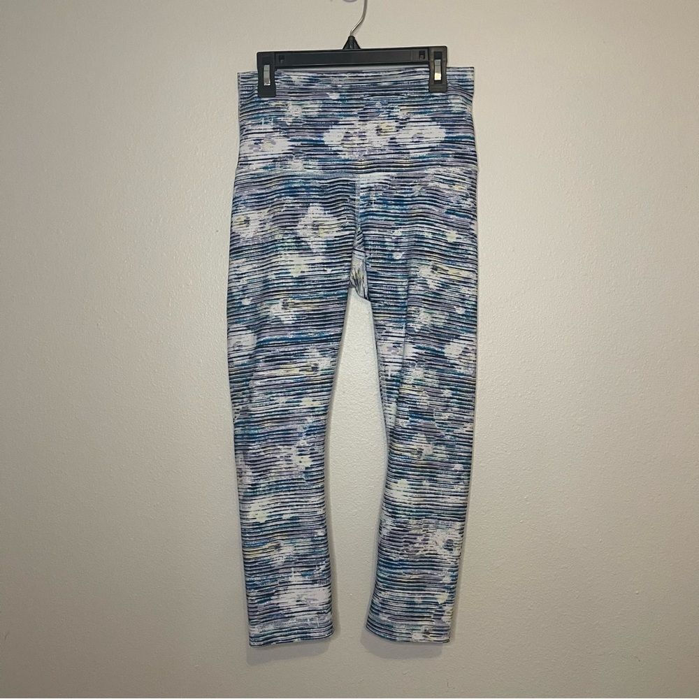 Lululemon wunder under blurry belle multi leggings size 6 23”